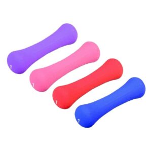 Neonowe hantle z gumową powłoką