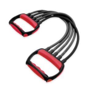 Długi espander fitness z uchwytami